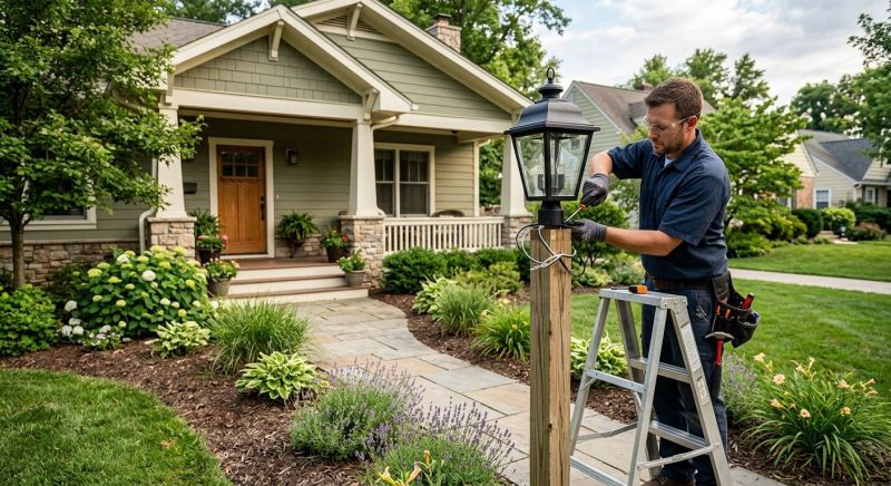 Terrace Lighting Installation in Prescott Valley, AZ